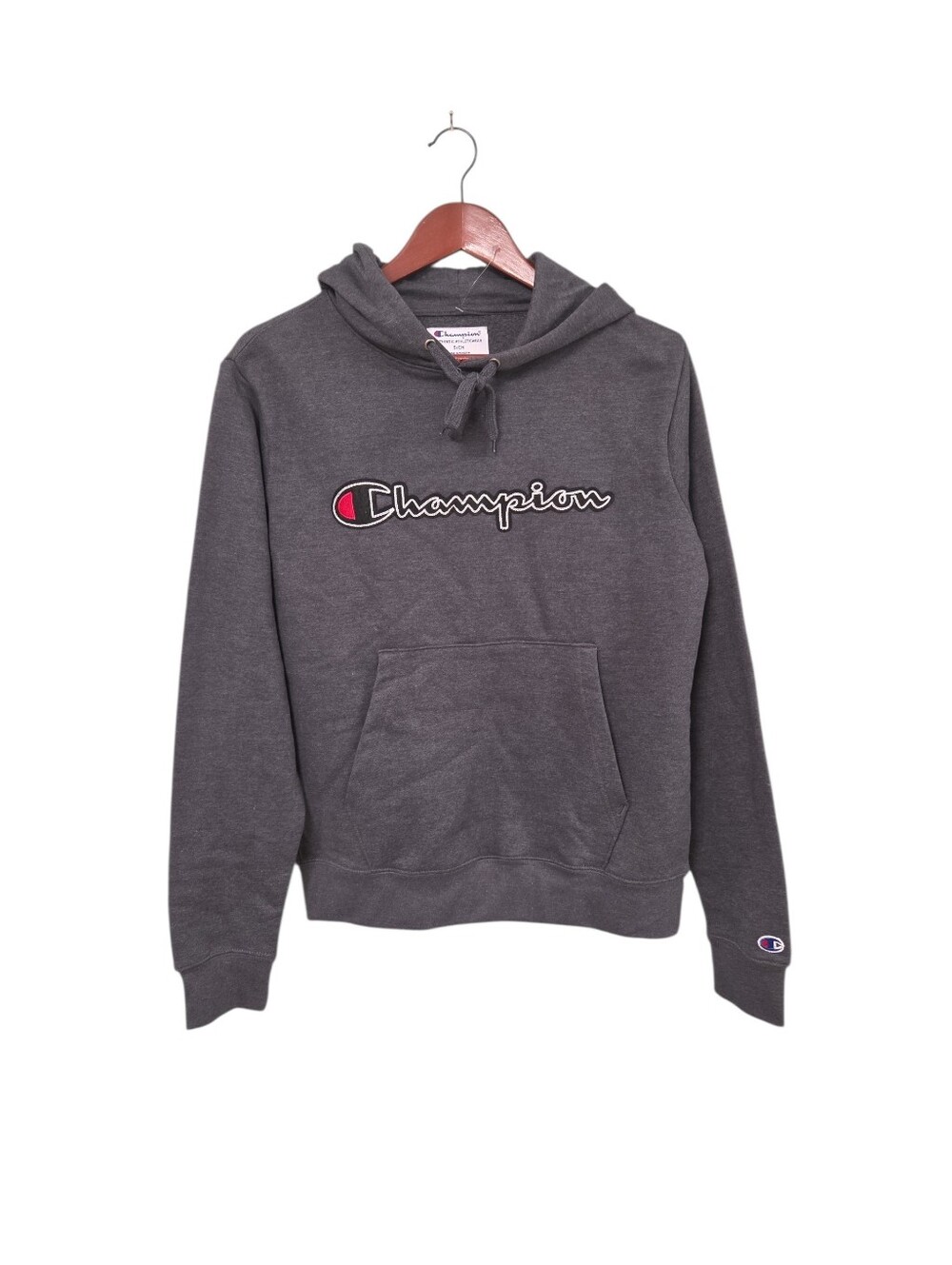 Champion New Sweatshirt Hoodie‎ Womens Size Small Logo Grey Athletic